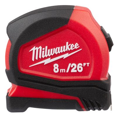 MLW48-22-6626 image(0) - Milwaukee Tool 8m/26ft Compact Tape Measure