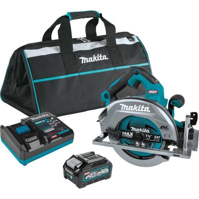 MAKGSH01M1 image(0) - 40V max XGT® Brushless Cordless 7-1/4" Circular Saw Kit, AWS® Capable, bag, with one battery (4.0Ah)