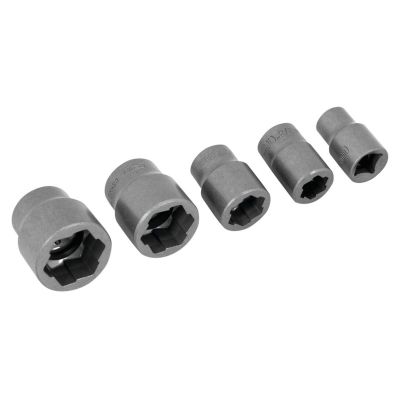 WLMW38918 image(0) - Wilmar Corp. / Performance Tool 5 pc. 3/8" Dr. Bolt Extractor Set