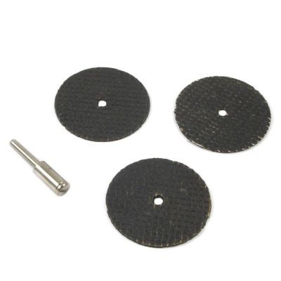FOR60214 image(0) - Forney Industries Cut-Off Wheel Kit, 1-1/2 in with 1/8 in Mandrel, 4-Piece
