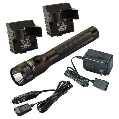 STL75813 image(0) - Streamlight Stinger DS LED Bright Rechargeable Flashlight with Dual Switches - Black