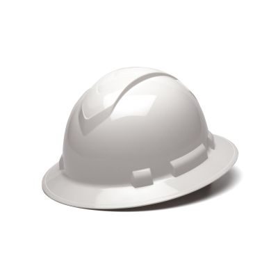 PYRHP54110 image(0) - Pyramex Ridgeline Hard Hat - White-Ridgeline Cap Style 4 Pt Ratchet Suspension