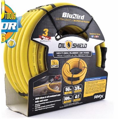 BLBFT-OSR3850-YL image(0) - BluBird Hose Replacements for OilShield Reels 3/8" 50'