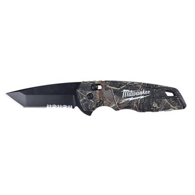 MLW48-22-1535 image(1) - Milwaukee Tool FASTBACK Camo Spring Assisted Folding Knife