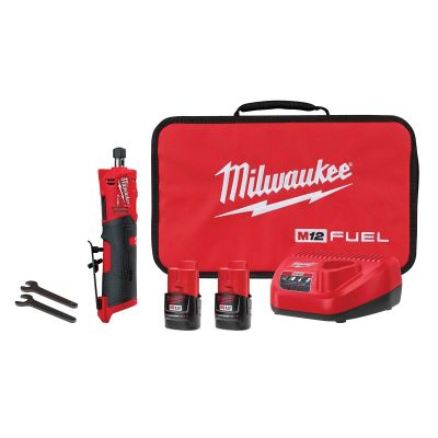 MLW2486-22 image(0) - Milwaukee Tool M12 FUEL 1/4" Straight Die Grinder Kit