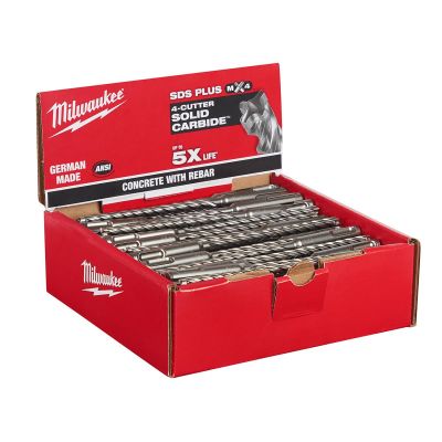 MLW48-20-7990 image(0) - Milwaukee Tool SDS-PLUS 4CT MX4 3/16" X 4" X 6" (100-Pack)