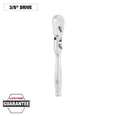 MLW48-22-9039 image(0) - Milwaukee Tool 3/8" Drive 9" Flex Head Ratchet