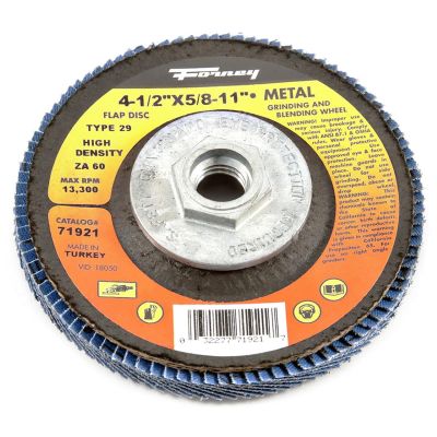 FOR71921 image(0) - Flap Disc, High Density, Type 29, 4-1/2 in x 5/8 in-11, ZA60