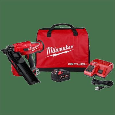 MLW2745-21 image(1) - Milwaukee Tool M18 FUEL 30 Degree Framing Nailer Kit