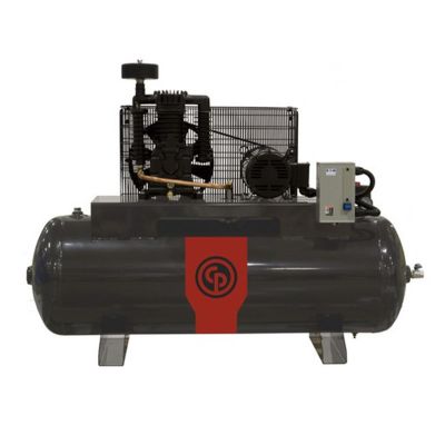 CPCRCP-381HS image(0) - Chicago Pneumatic Chicago Pneumatic RCP-381HS 5 HP 208-230 Volt Single Phase Two Stage 80 Gallon Horizontal Air Compressor