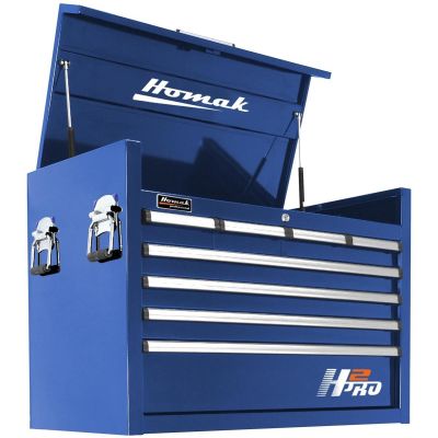 HOMBL02036081 image(0) - Homak Manufacturing H2PRO Series 36-Inch 8-Drawer Top Chest, Blue