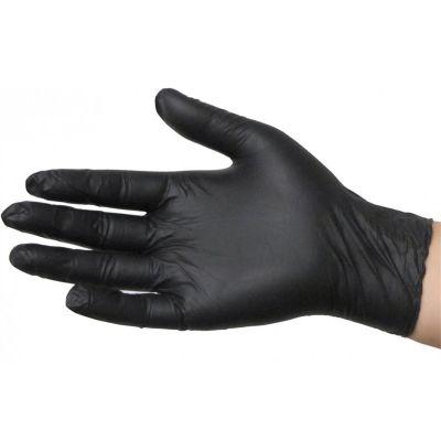 CSUBLK50020 image(0) - SkinTX Medical 5mil Nitrile Gloves Blk PF XL