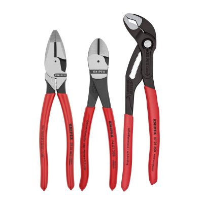 KNP9K0080157US image(0) - KNIPEX 3 Pc Pro Pliers Set