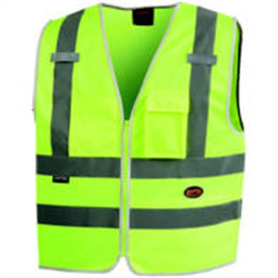 SRWV1025160U-4XL image(0) - Pioneer Pioneer - Multi-Pocket Safety Vest - Hi-Vis Yellow/Green - Size 4XL