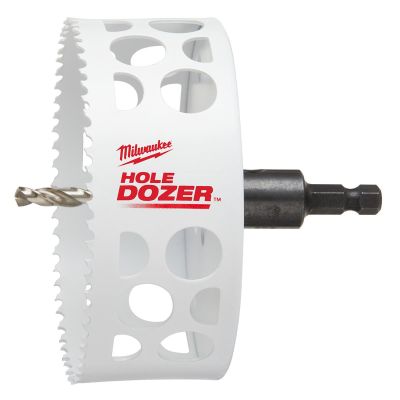 MLW49-56-9689 image(0) - Milwaukee Tool 4-1/2" Hole Dozer Bi-Metal Hole Saw with Arbor