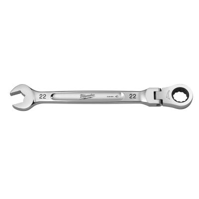MLW45-96-9622 image(0) - Milwaukee Tool 22mm Flex Head Ratcheting Combination Wrench