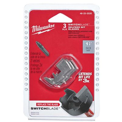 MLW48-25-5525 image(0) - Milwaukee Tool SWITCHBLADE Replacement Blade 1-1/2"  - 3 PK