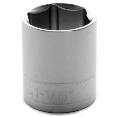 WLMW32034 image(0) - Wilmar Corp. / Performance Tool 1/2" Dr 6pt Std. Socket 1-1/16