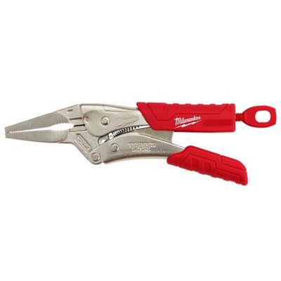 MLW48-22-3406 image(0) - Milwaukee Tool 6" Long Nose Locking Pliers w/ Durable Grip