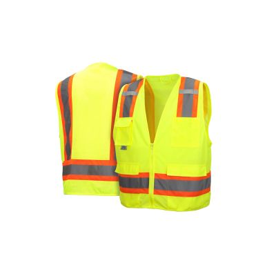 PYRRVZ2410S image(0) - Pyramex Pyramex Safety - Safety Vest - Hi-Vis Lime - Size 4X Large