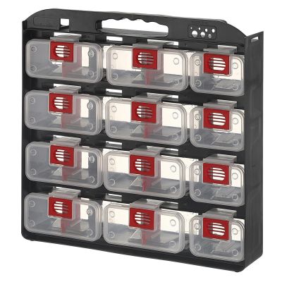 LDS1010499 image(0) - LDS (ShopSol) Storage Case 1- Sided 12 bins with Carry Strap