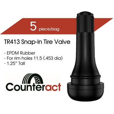 COUT13 image(0) - TR413 Counteract Tire Valve 42.5mm (5pk)