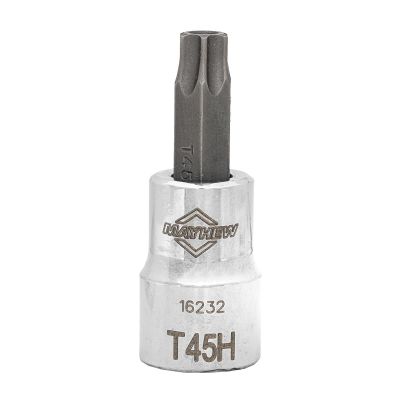 MAY16232 image(0) - Mayhew Mayhew T45H Tamper Torx® Short Insert Socket Bit, 3/8-Inch Drive