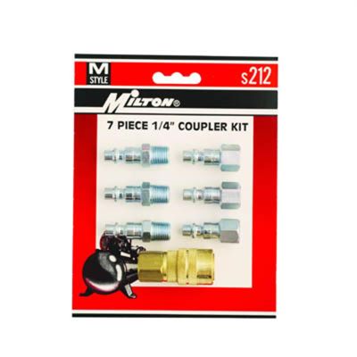 MILS212 image(0) - Milton Industries 7 Piece M-Style Coupler Kit