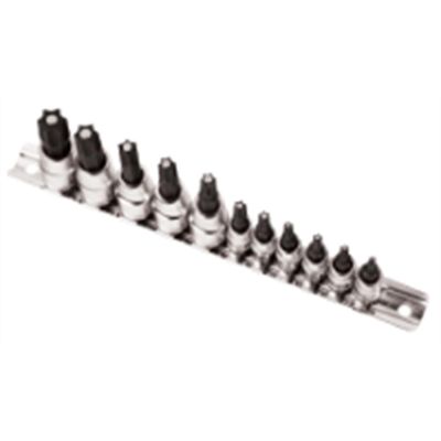 WLMW38801 image(0) - Wilmar Corp. / Performance Tool 11pc Magnetic Star Bit Socket