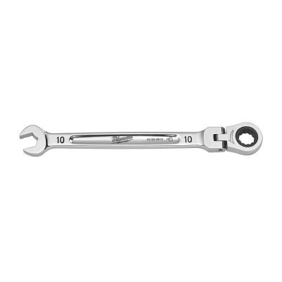 MLW45-96-9610 image(0) - Milwaukee Tool 10mm Flex Head Ratcheting Combination Wrench