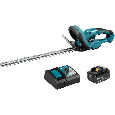 MAKXHU02M1 image(0) - Makita 18V Cordless 22" Hedge Trimmer Kit Includes (1) 18V LXT 4.0 Ah Battery and Rapid Charger