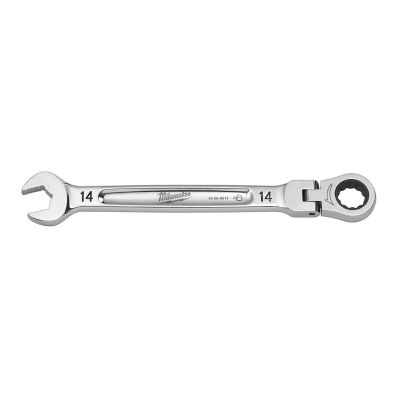 MLW45-96-9614 image(0) - Milwaukee Tool 14mm Flex Head Ratcheting Combination Wrench