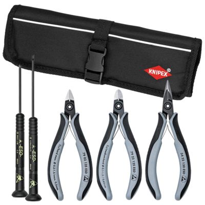 KNP9K008011US image(0) - 5-Piece Professional ESD Electronic Tools Set