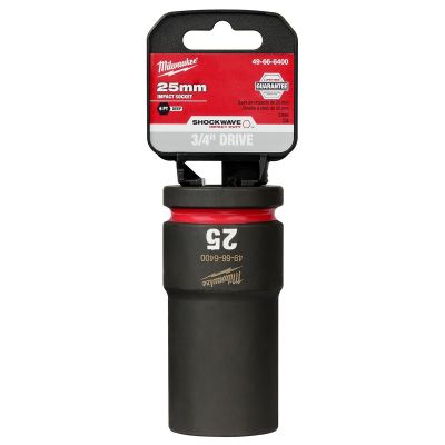 MLW49-66-6400 image(0) - SHOCKWAVE Impact Duty 3/4"Drive 25MM Deep 6 Point Socket