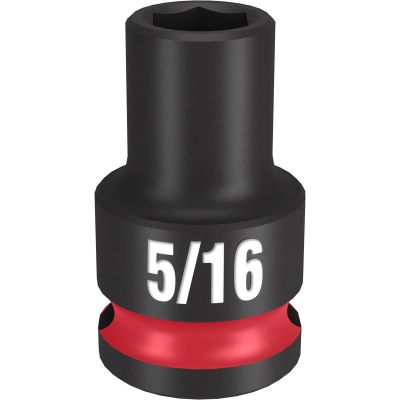 MLW49-66-6102 image(0) - Milwaukee Tool SHOCKWAVE Impact Duty  3/8" Drive 5/16" Standard 6 Point Socket