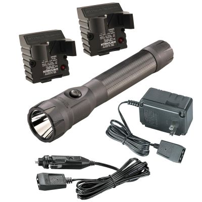 STL76813 image(0) - Streamlight PolyStinger DS LED Rechargeable Dual Switch Polymer Flashlight - Black