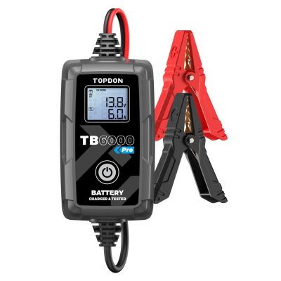 TOPTB6000PRO image(0) - TB6000Pro - 2-in-1 6A Battery Charger & Battery Tester with App