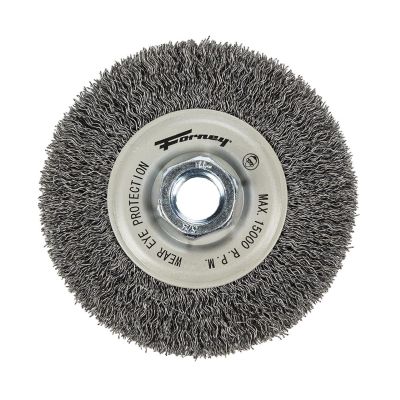 FOR72100 image(0) - Forney Industries Command PRO Wire Wheel, Crimped, 4 in x .014 in x 5/8 in-11
