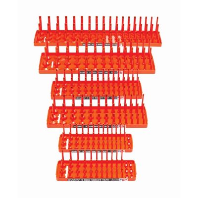 HNE92015 image(0) - 6 Piece 3 Row Socket Tray Set - Orange