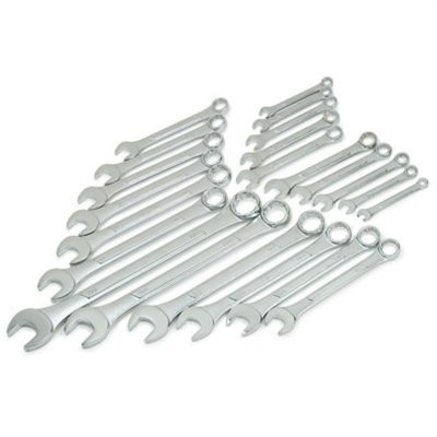 TIT17322 image(0) - TITAN 22-PC RAISED PANEL SAE METRIC WRENCH SET