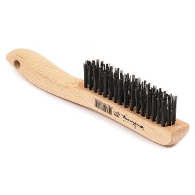 FOR70505 image(0) - Forney Industries Scratch Brush with Shoe Handle, Carbon, 4 x 16 Rows