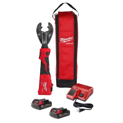 MLW2978-22BG image(0) - Milwaukee Tool M18 FORCE LOGIC 6T Linear Utility Crimper Kit w/ BG-D3 Jaw