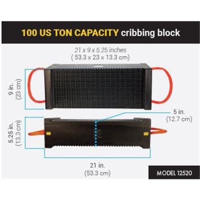 ESC12520 image(0) - ESCO 100 US TON CAPACITY cribbing block 21 x 9 x 5.25 inches