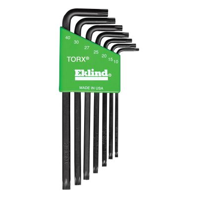 EKL10907 image(0) - Eklind Tool Company TORX KEY SET 7 PC LONG T10-T40