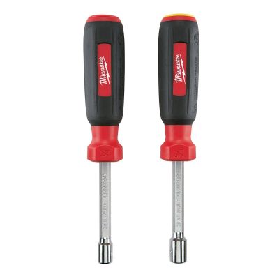 MLW48-22-2502 image(0) - Milwaukee Tool 2PC SAE HollowCore Magnetic Nut Driver Set