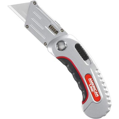ASR65-0203 image(0) - American Line Folding Utility Knife with 6 Blades