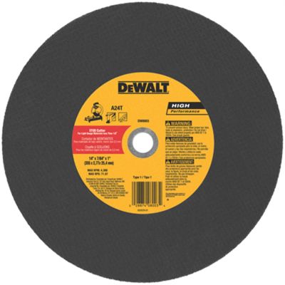 DWTDW8003 image(0) - DeWalt 14"x1" Stud Chop Saw Whl (Lt)