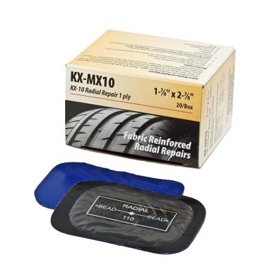 KEXKX-MX10 image(0) - KEX Tire Repair COI MX Radial Repair Patch 1-7/8" x 2-7/8" (48mm x 73mm) 20 Count