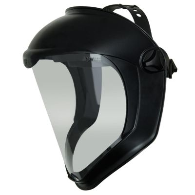 UVXS8510 image(0) - Honeywell Safety Products Usa Uvex Bionic Face Shield with Clear Polycarbonate Visor and Anti-Fog/Hard Coat, Black Matte