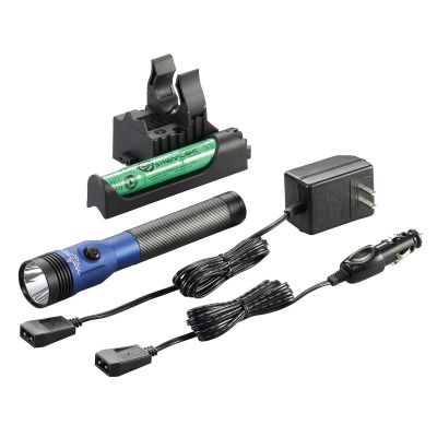 STL75486 image(0) - Streamlight Stinger DS LED HL High Lumen Rechargeable Flashlight with Dual Switches - Blue